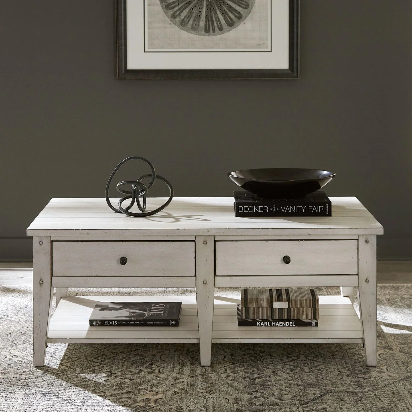 Lake House - Cocktail Table - White