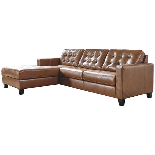 Baskove - Auburn - Left Arm Facing Corner Chaise 2 Pc Sectional