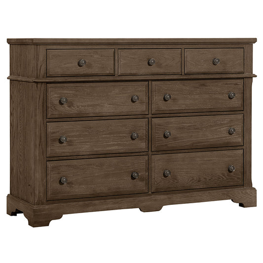 Heritage - 9-Drawers Bureau - Cobblestone Oak