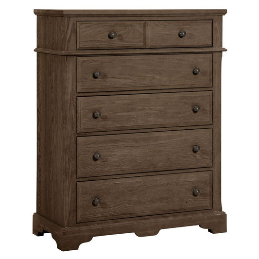 Heritage - 5-Drawers Chest - Cobblestone Oak