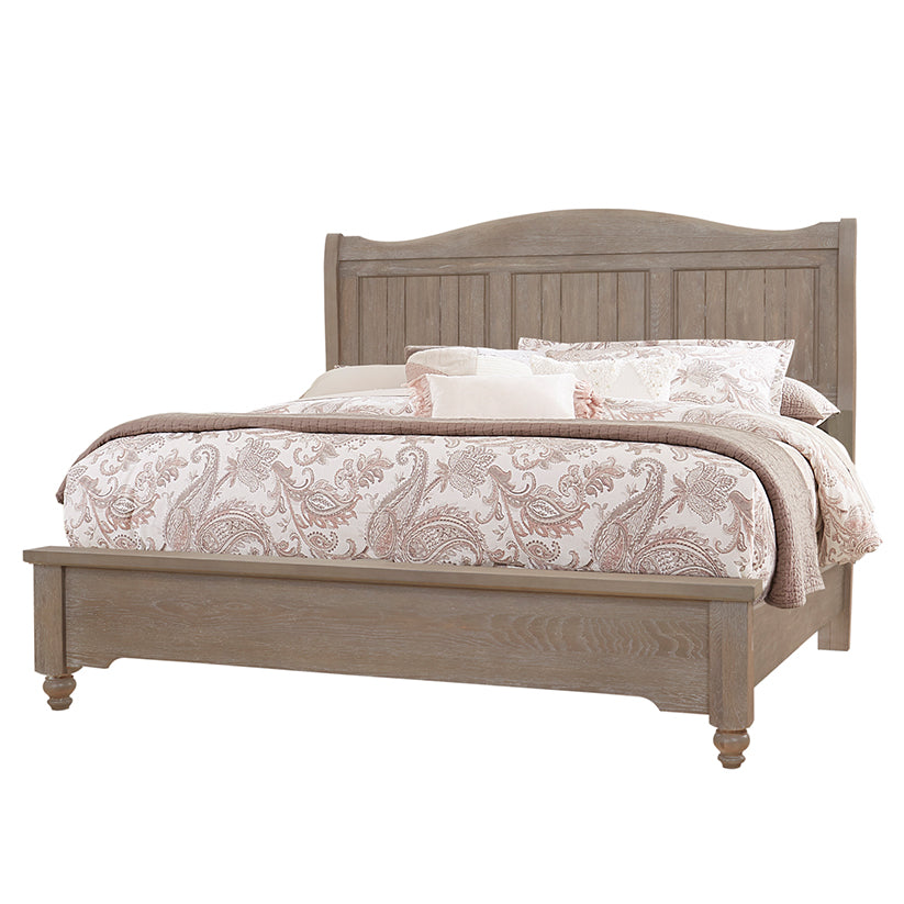 Heritage - Queen Sleigh Bed - Greystone