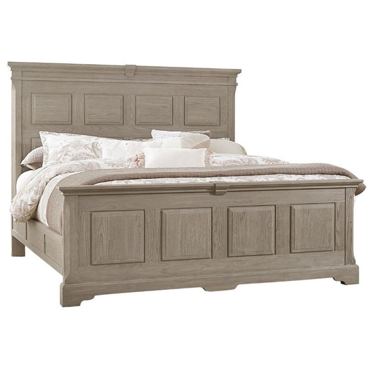 Heritage - Queen Mansion Bed With Decorative Rails - Greystone