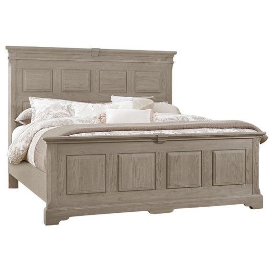 Heritage - King Mansion Bed - Greystone