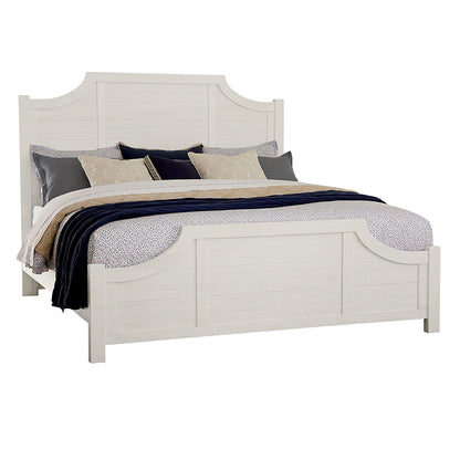 Maple Road - King Scalloped Bed - Soft White