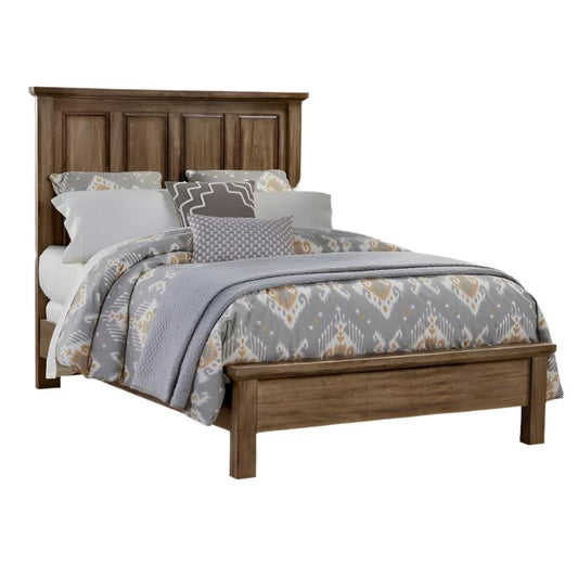 Maple Road - King Mansion Bed With Low Profile Footboard - Maple Syrup