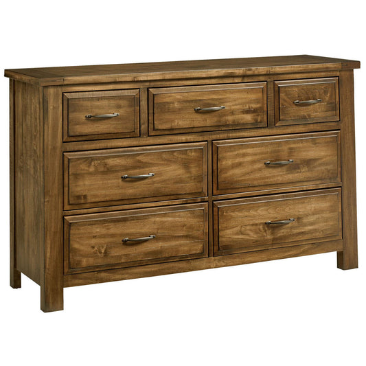 Maple Road - 7-Drawers Triple Dresser - Antique Amish