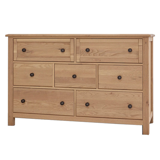 Custom Express - Dresser 7 Drawers - Clear Oak