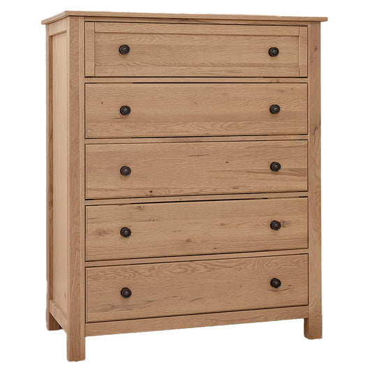 Custom Express - Chest 5 Drawers - Clear Oak