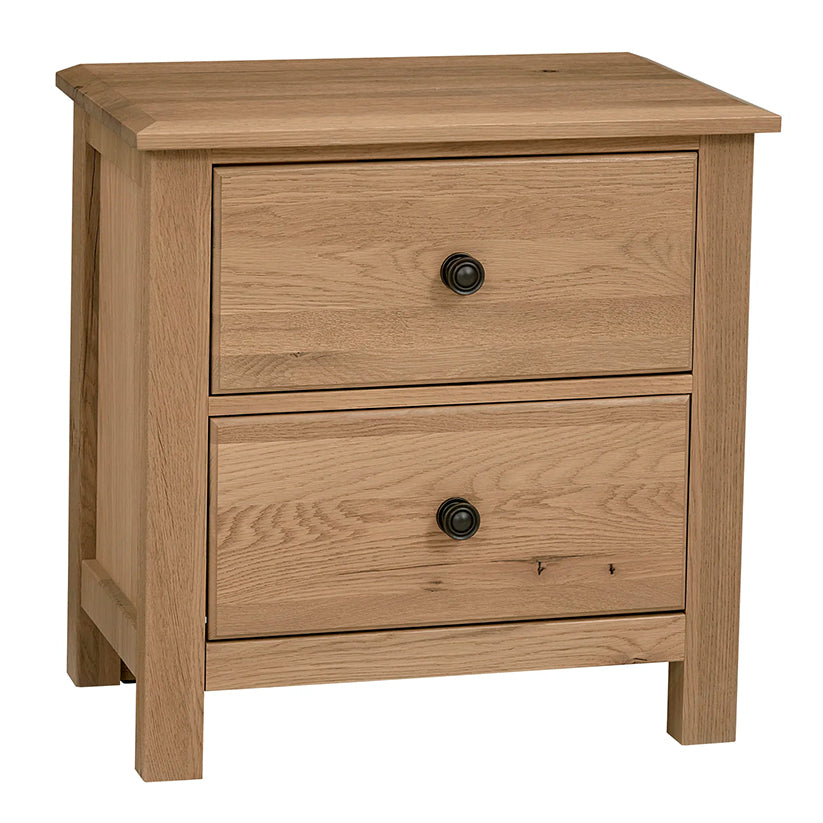 Custom Express - Night Stand 2 Drawers - Clear Oak