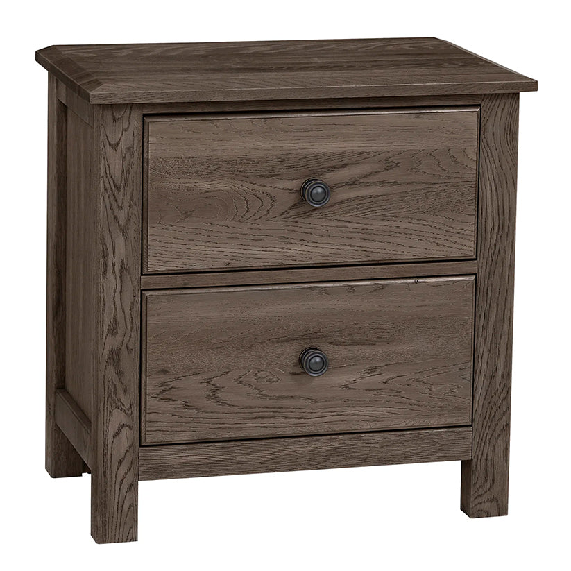 Custom Express - Night Stand 2 Drawers - Driftwood Grey