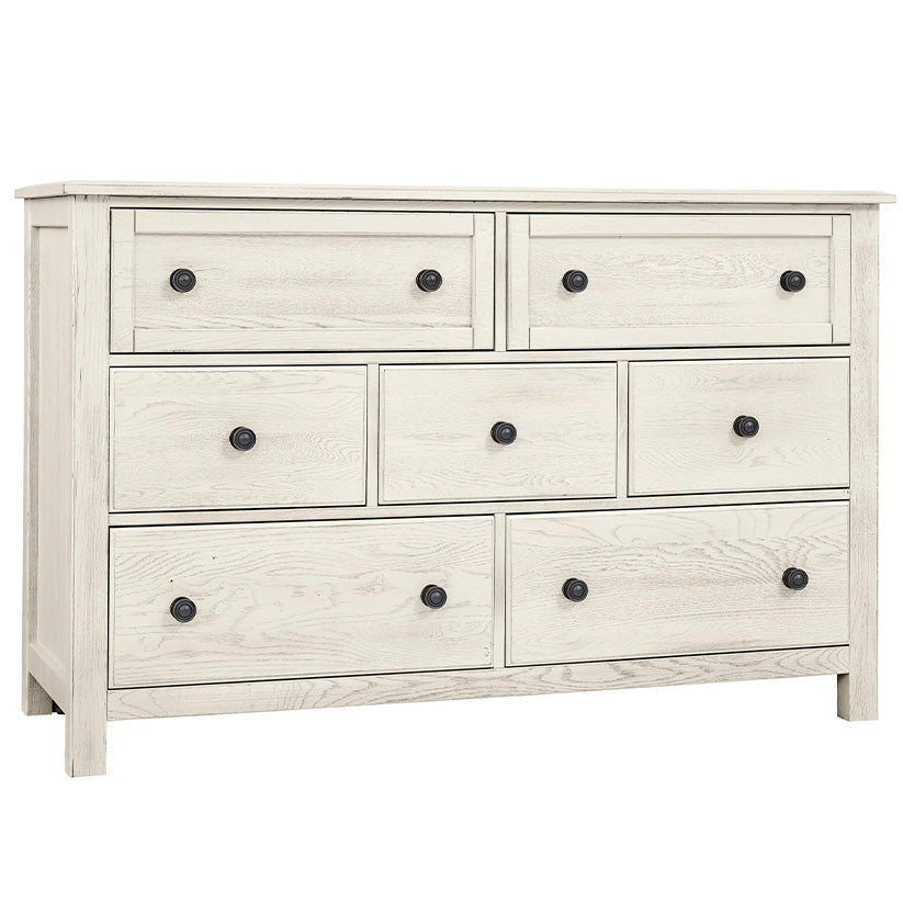 Custom Express - Dresser 7 Drawers - Weathered White