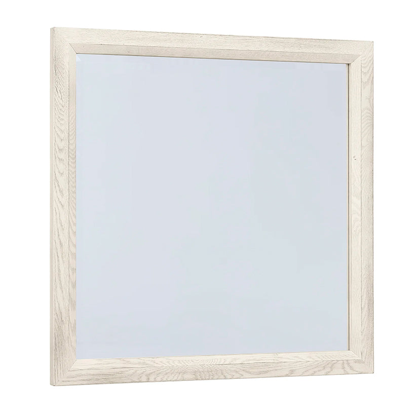 Custom Express - Landscape Mirror Beveled Glass - White