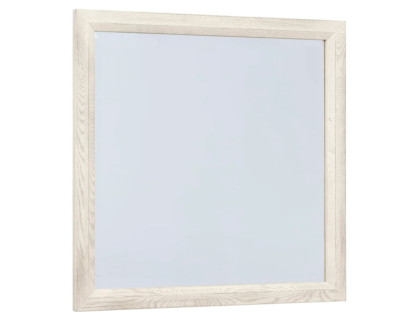 Custom Express - Landscape Mirror Beveled Glass - White