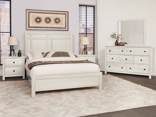 Custom Express - Queen Architectural Bed - White