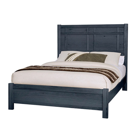 Custom Express - King Architectural Bed - Indigo