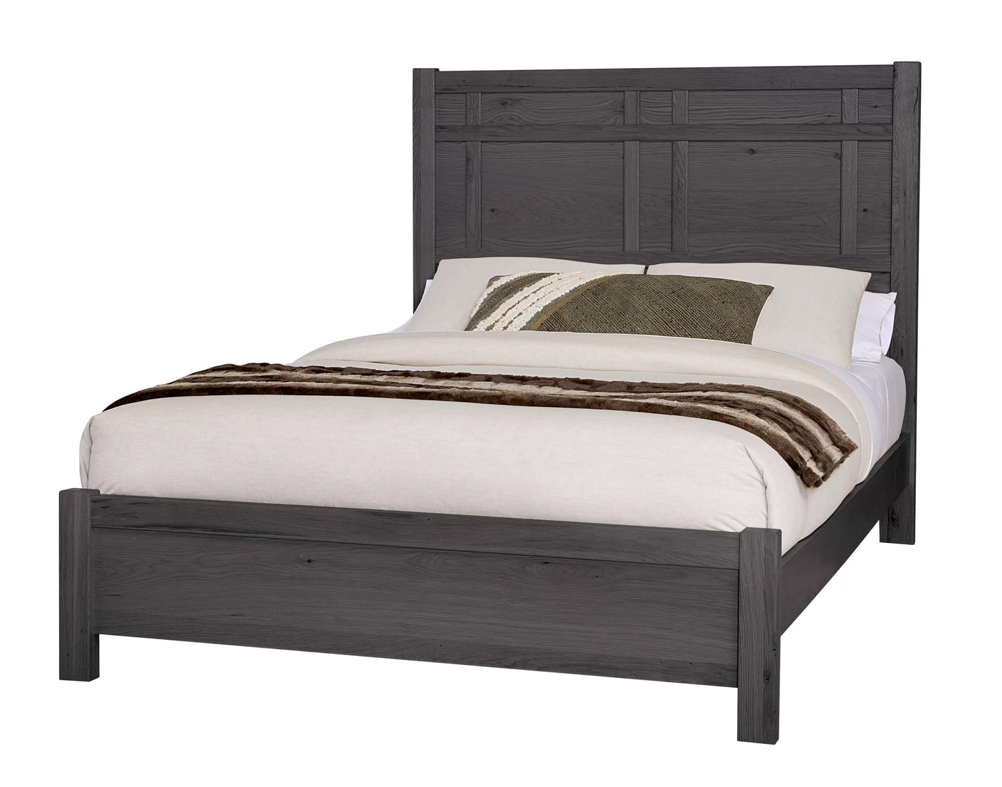 Custom Express - Queen Architectural Bed - Graphite