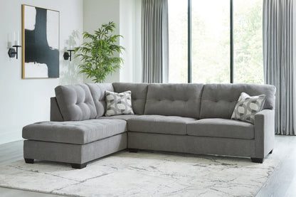 Highland Falls - Gray - 2-Piece Sectional With Laf Corner Chaise