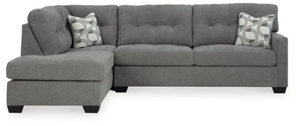 Highland Falls - Gray - 2-Piece Sectional With Laf Corner Chaise