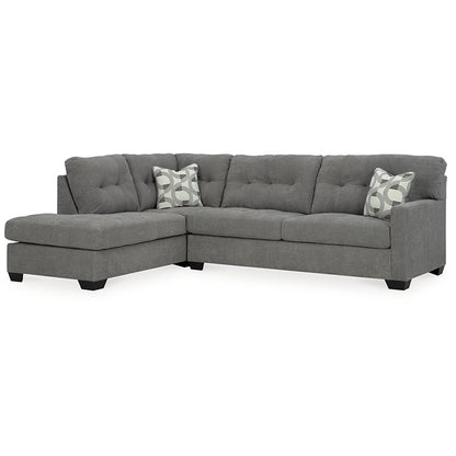 Highland Falls - Gray - 2-Piece Sectional With Laf Corner Chaise