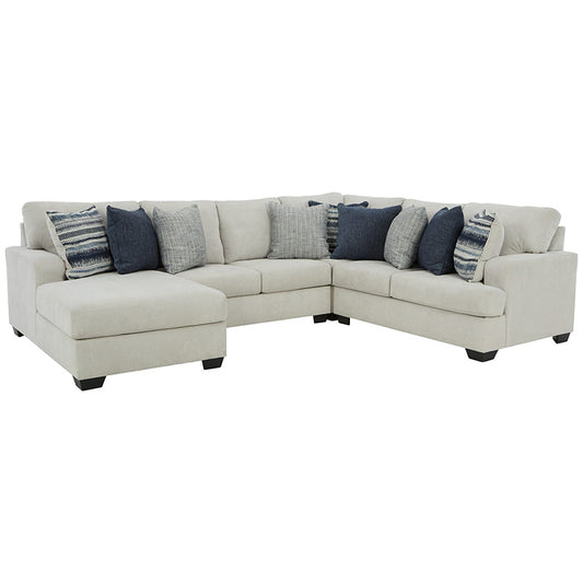 Lowder - Stone - Left Arm Facing Corner Chaise 4 Pc Sectional