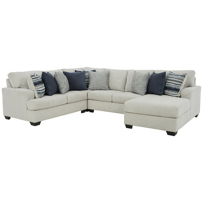 Lowder - Stone - Right Arm Facing Corner Chaise 4 Pc Sectional