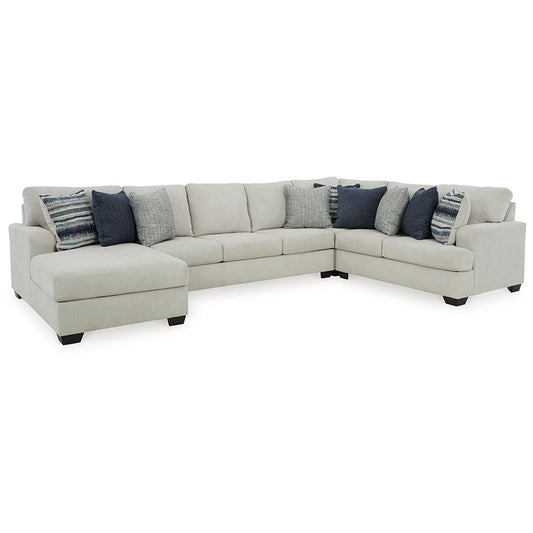 Lowder - Stone - 4-Piece Sectional With Laf Corner Chaise