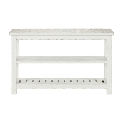 Backroads - Sofa Table - Weathered White & Parchment Brown