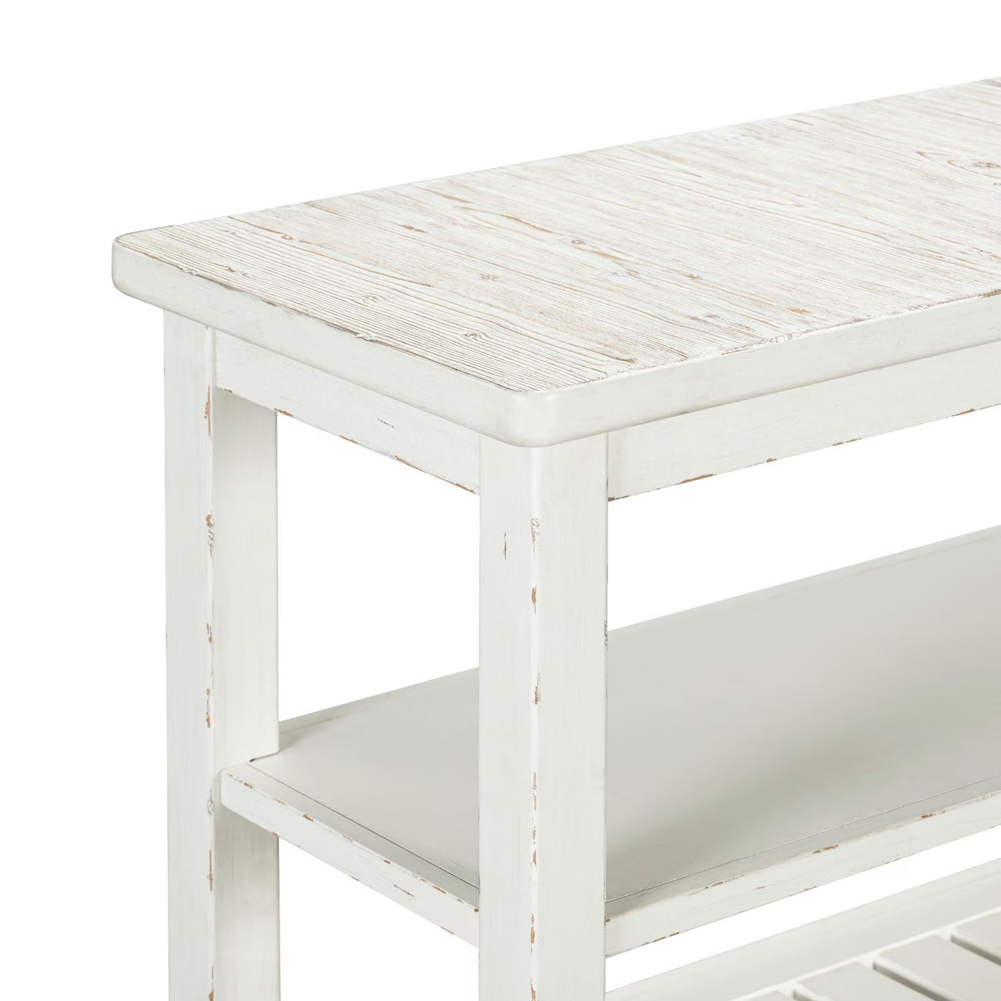Backroads - Sofa Table - Weathered White & Parchment Brown