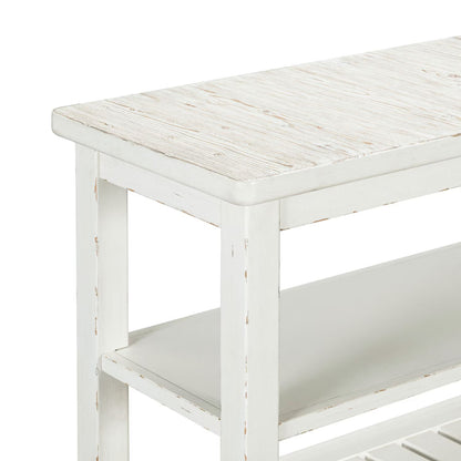 Backroads - Sofa Table - Weathered White & Parchment Brown