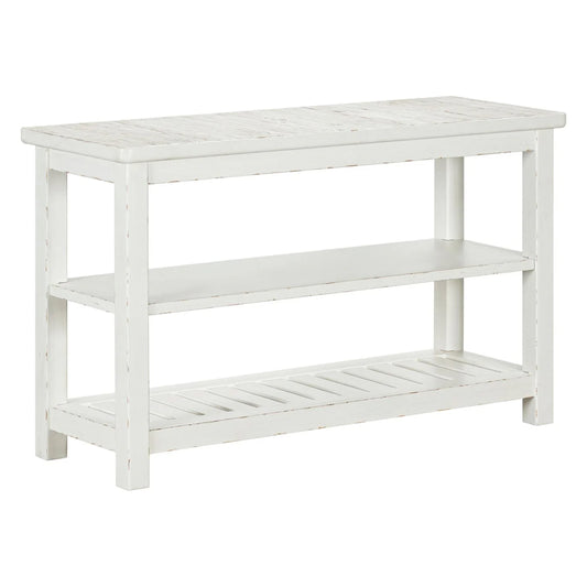 Backroads - Sofa Table - Weathered White & Parchment Brown