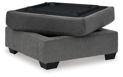 Glynn-cove - Iron - Ottoman With Storage