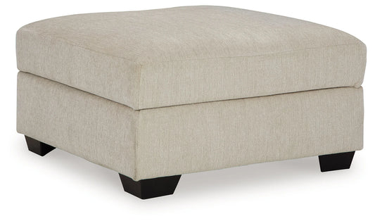 Glynn-cove - Linen - Ottoman With Storage