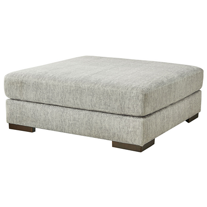 Regent Park - Pewter - Oversized Accent Ottoman