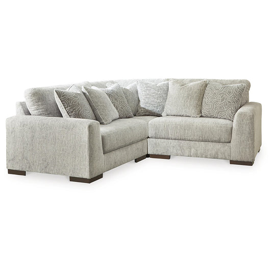 Regent Park - Pewter - 3-Piece Sectional