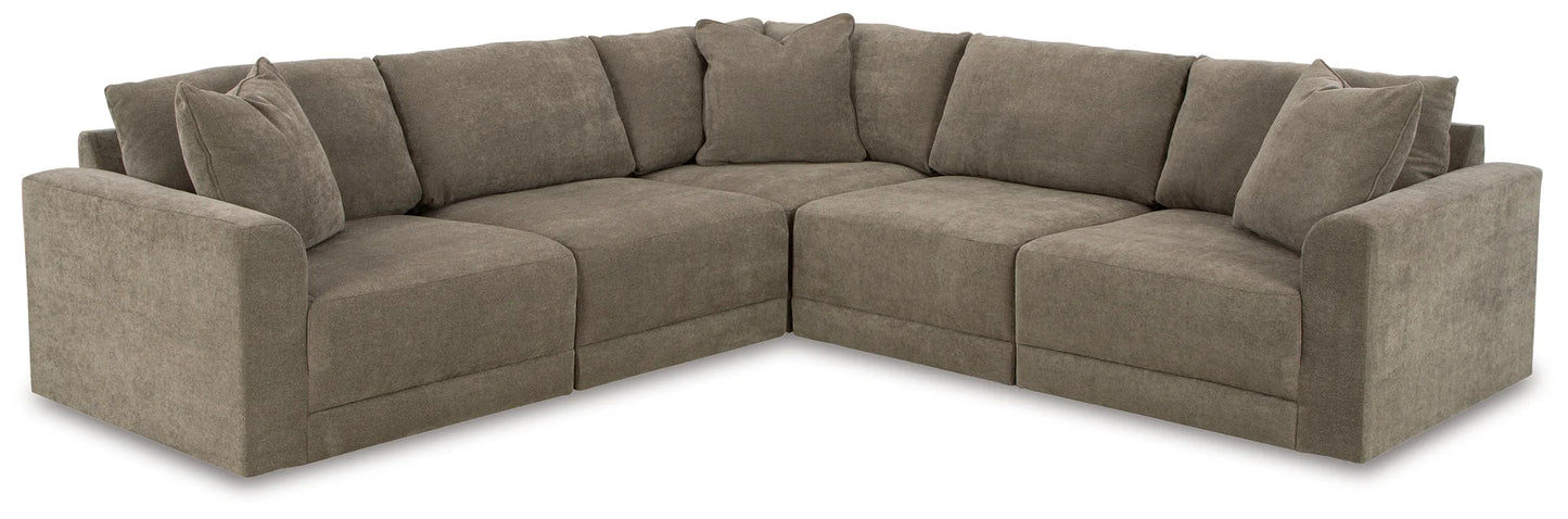 Raeanna - Storm - 5-Piece Sectional