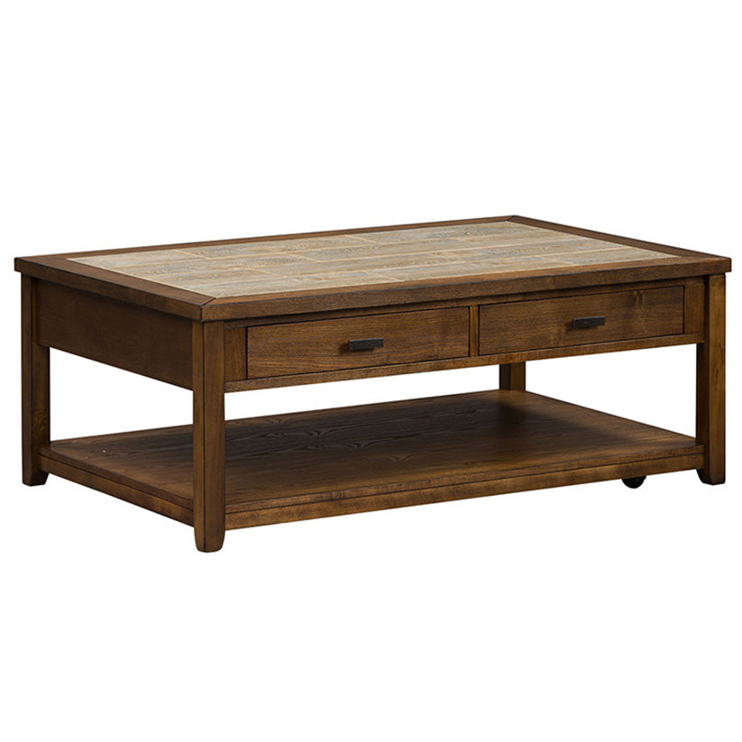 Mesa Valley - Cocktail Table - Dark Brown