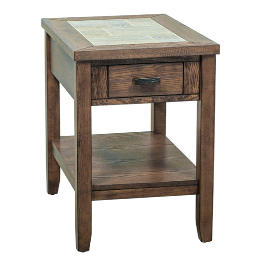 Mesa Valley - Chair Side Table - Dark Brown