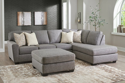 Reydell - Charcoal - 2-Piece Sectional With Raf Corner Chaise