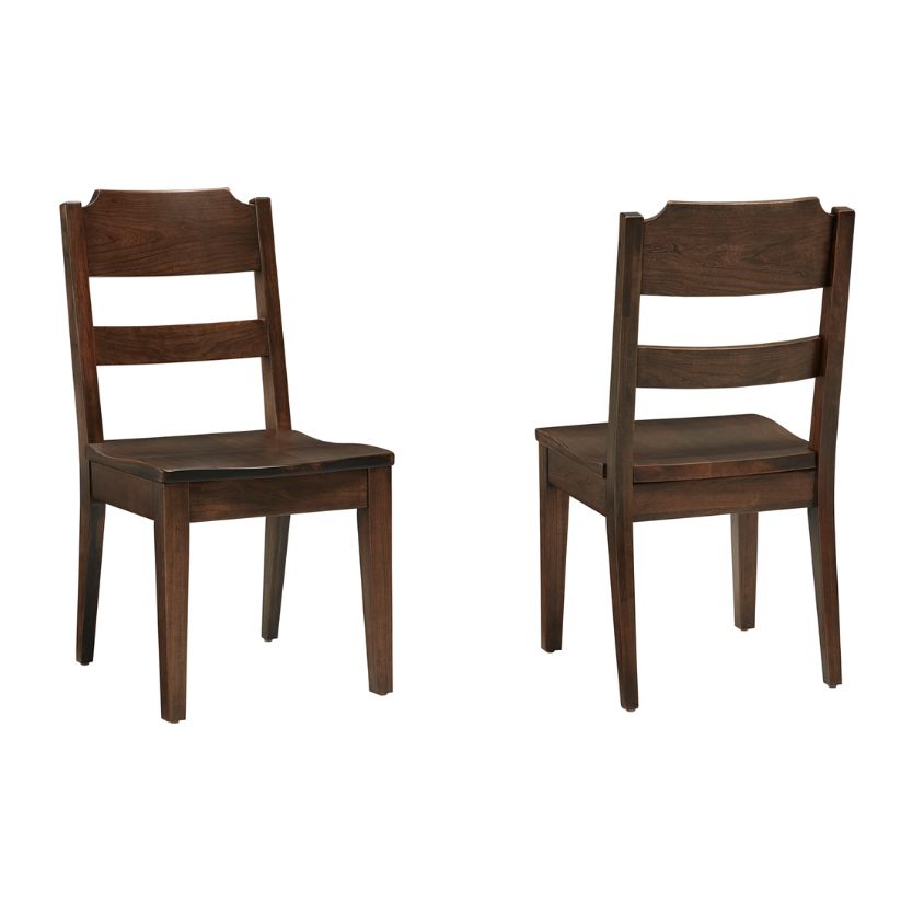 Crafted Cherry - Ladderback Side Chair - Dark Cherry