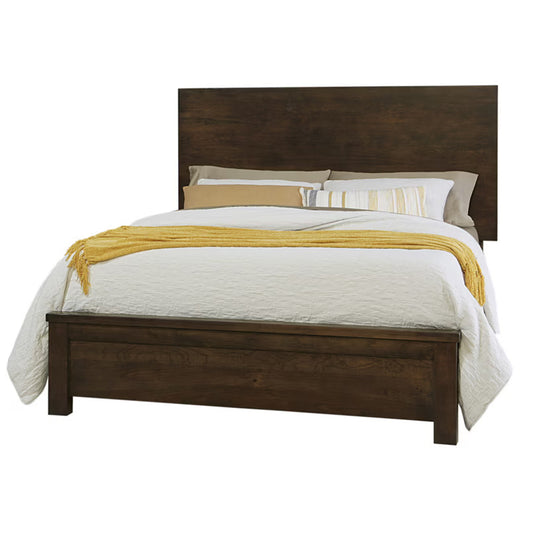 Crafted Cherry - Ben's Queen Plank Bed - Dark Cherry