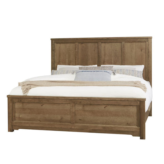 Crafted Cherry - Ben's 6 Panel Queen Bed - Meduim Cherry