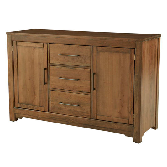 Crafted Cherry - Three Drawer Two Door Server - Medium Cherry