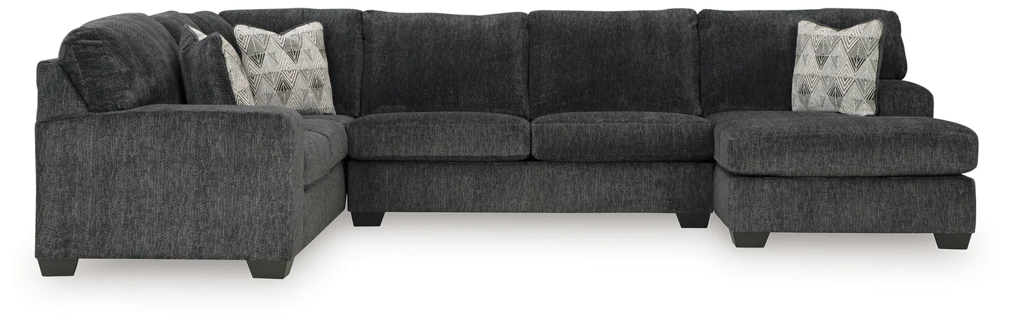 Hollyview - Shadow - 3-Piece Sectional With Raf Corner Chaise