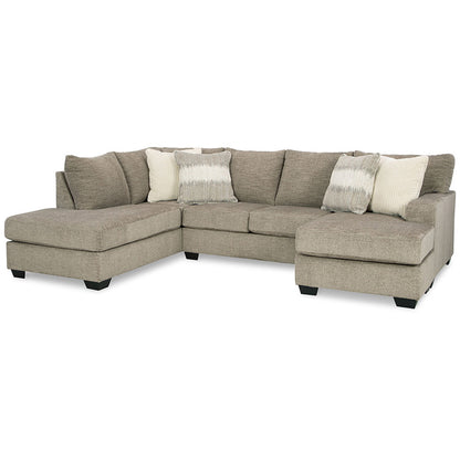 Creswell - Stone - Left Arm Facing Corner Chaise 2 Pc Sectional