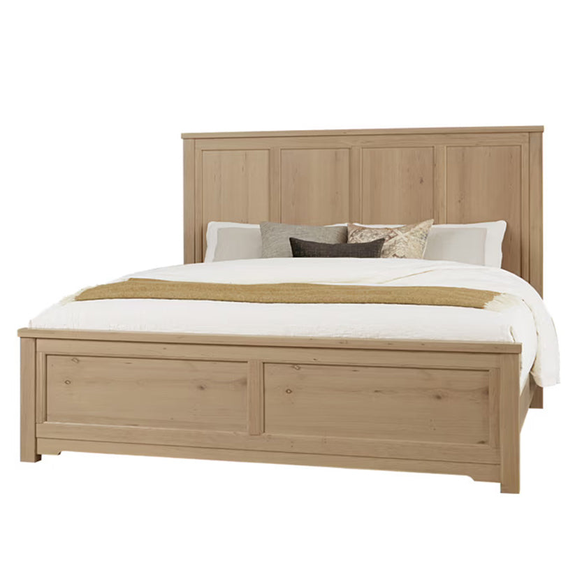 Crafted Cherry - Ben's 6 Panel Queen Bed - Bleached Cherry