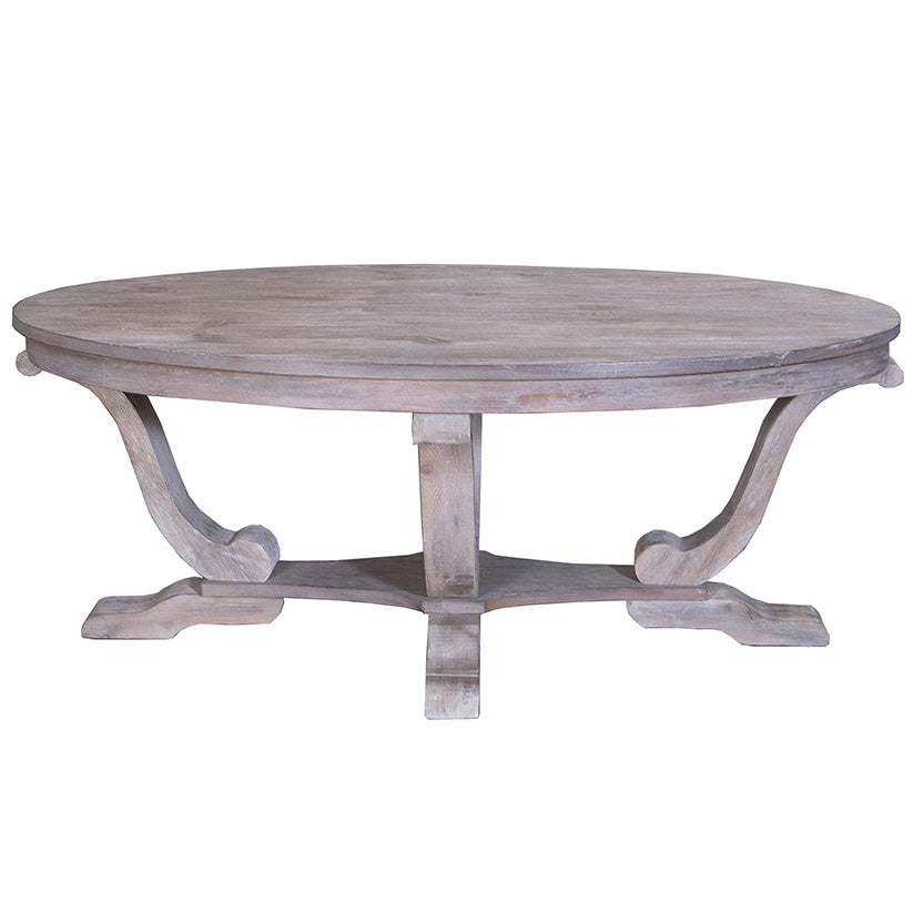 Greystone Mill - Oval Cocktail Table - Light Brown