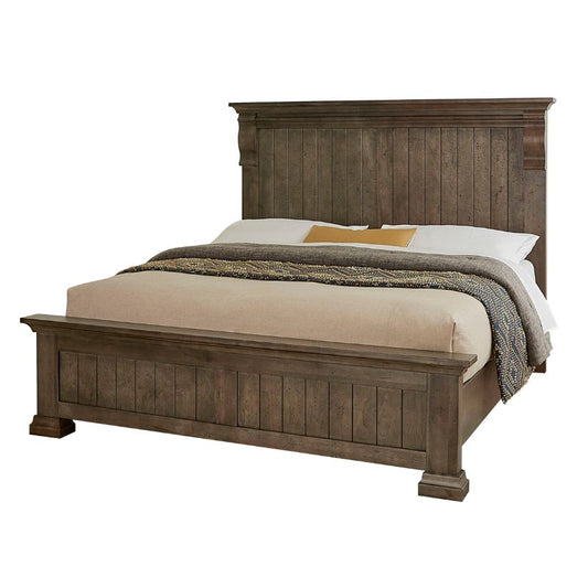 Carlisle - Queen Corbel Bed With Corbel Footboard - Dark Sable