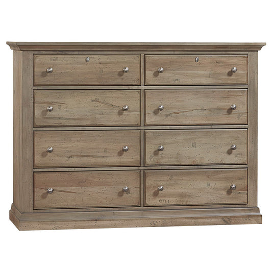 Carlisle - 8-Drawers Dresser - Natural Grey