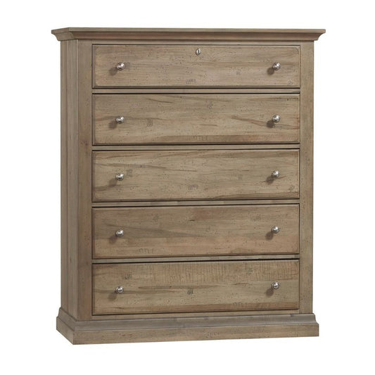 Carlisle - 5-Drawers Chest - Natural Grey