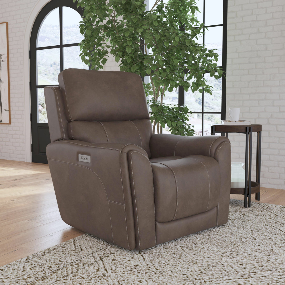 Flexsteel Carter Triple Power Recliner – Cappuccino
